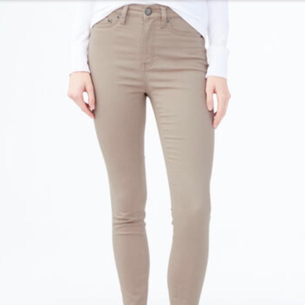 Cream High Waist Jegging
